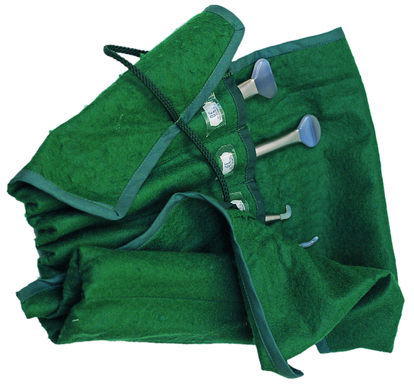 Agate Green Felt Pocket - Roll