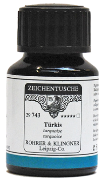 Rohrer &amp; Klingner Pigmented Drawing &amp; Caligraphy Ink Umber 50ml