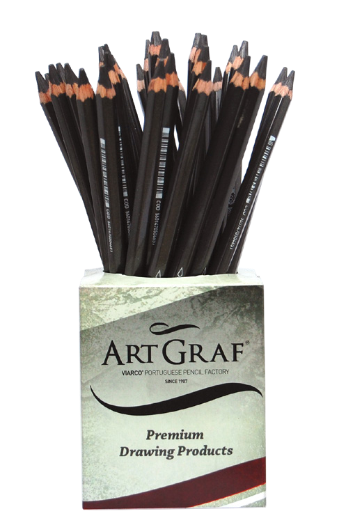ArtGraf Water Soluble Pencil 2B 5mm Dark Grey Box 36