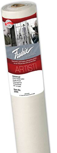 Fredrix 10oz Acrylic Primed Cotton Duck 61 in / 155 cm 10m Roll