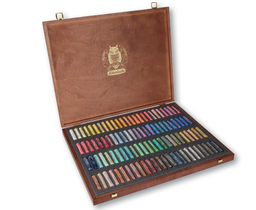 [SC77245] Schmincke Pastels Wooden Boxed Set of 45 Assorted pastels