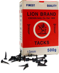[CR24040J] Lion Brand 15mm Zinc Plated Canvas Fine Cut Tacks 500 g
