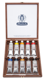 [SC70010] Schmincke Mussini Wood Box Set 10 x 35ml Tubes