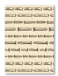 [CR14103] Roberson Vintage Wrapping Paper Sheet 70x50cm Tubes 110gsm Cream