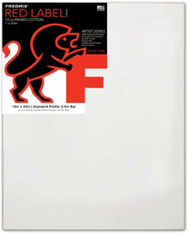 [5670050453] Fredrix 10in x 10in Red Label Stretched Canvas